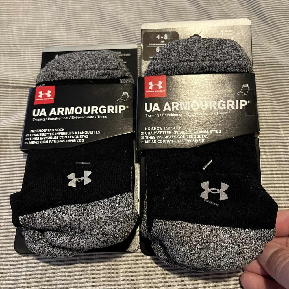 Under Armour UA Amourgrip No Show Training Socks